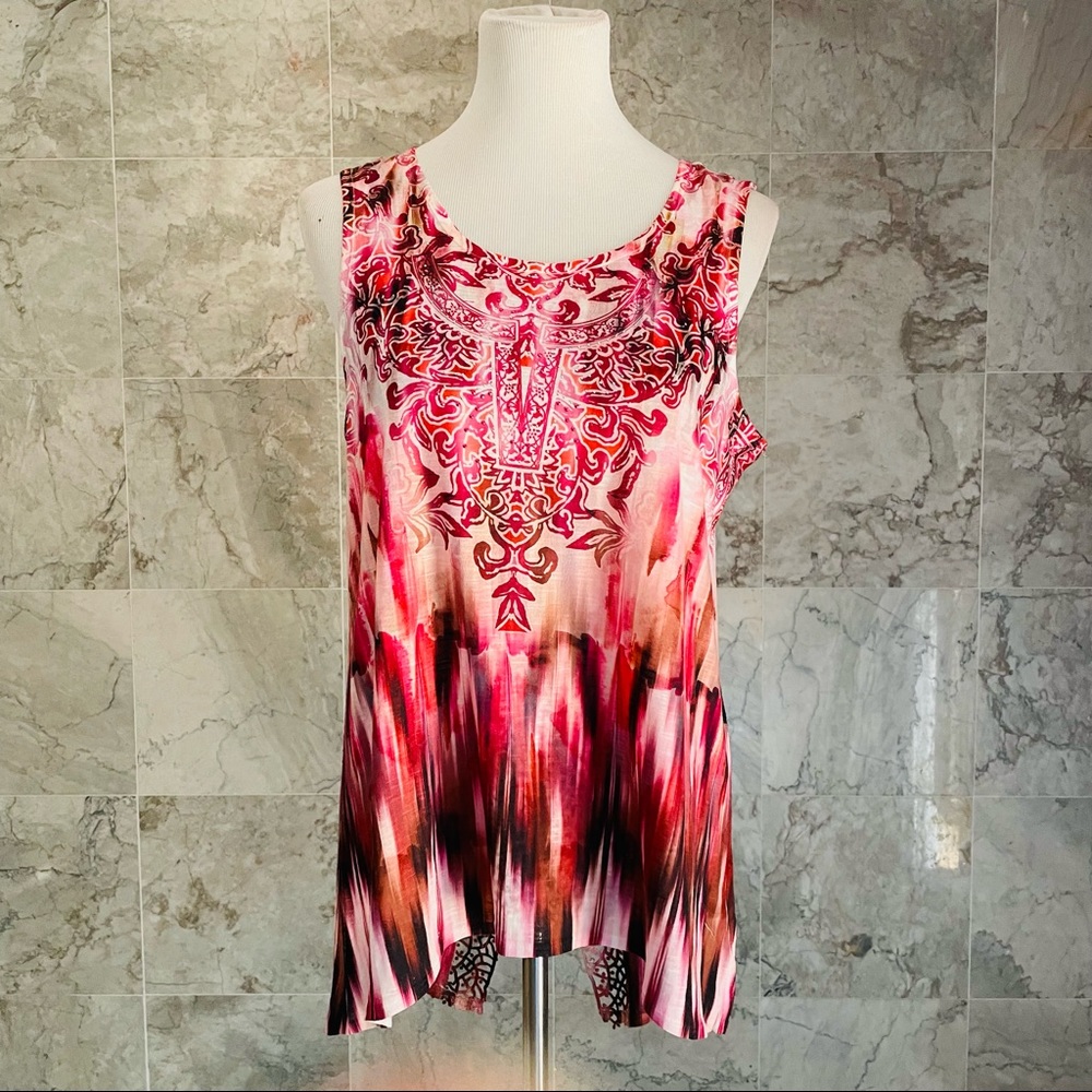 World Unity Boho Rhinestone Tank Top - Picture 2 of 8